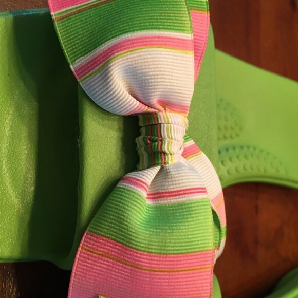 OKAL RUBBER SLIDES LIME GREEN - Picture 4 of 10